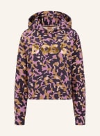 BOSS Hoodie ELIA, Farbe: DUNKELLILA/ ROSA/ BEIGE (Bild 1)