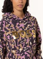 BOSS Hoodie ELIA, Farbe: DUNKELLILA/ ROSA/ BEIGE (Bild 1)