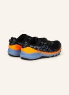 ASICS Trail running shoes GEL-TRABUCO™ 10 GTX, Color: BLACK/ NEON ORANGE/ LIGHT BLUE (Image 1)