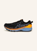 ASICS Trail running shoes GEL-TRABUCO™ 10 GTX, Color: BLACK/ NEON ORANGE/ LIGHT BLUE (Image 1)