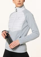 ASICS Running jacket WINTER RUN, Color: LIGHT GRAY/ WHITE (Image 1)
