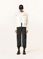 MONCLER Daunenjacke im Materialmix mit abnehmbarer Kapuze, Farbe: ECRU (Bild 1)