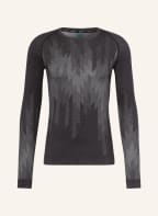 odlo Functional underwear shirt KINSHIP PERFORMANCE 200 with merino wool, Color: DARK GRAY/ GRAY (Image 1)