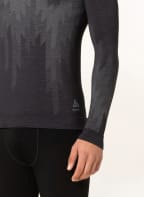 odlo Functional underwear shirt KINSHIP PERFORMANCE 200 with merino wool, Color: DARK GRAY/ GRAY (Image 1)
