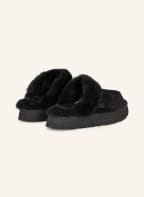 UGG Slippers DISQUETTE with real fur, Color: BLACK (Image 1)