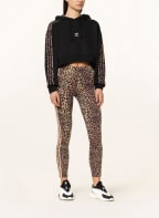 adidas Originals Cropped-Hoodie mit Galonstreifen, Farbe: SCHWARZ (Bild 1)