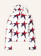 PERFECT MOMENT Down ski jacket POLAR FLARE, Color: WHITE/ DARK BLUE/ RED (Image 1)