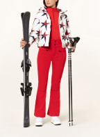 PERFECT MOMENT Down ski jacket POLAR FLARE, Color: WHITE/ DARK BLUE/ RED (Image 1)