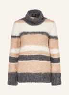 SLY 010 Pullover mit Mohair , Farbe: WEISS/ GRAU/ BEIGE (Bild 1)