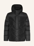 LA MARTINA Down jacket in mixed materials, Color: BLACK (Image 1)
