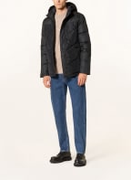 LA MARTINA Down jacket in mixed materials, Color: BLACK (Image 1)
