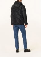 LA MARTINA Down jacket in mixed materials, Color: BLACK (Image 1)