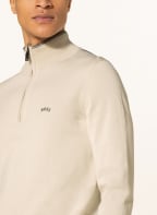 BOSS Sweter typu troyer ZITOM, Kolor: ECRU (Obrazek 1)