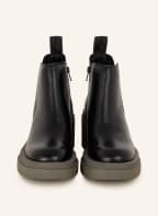 Marc O'Polo Chelsea-Boots, Farbe: SCHWARZ/ OLIV (Bild 1)