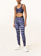 Palm Angels Leggings, Color: BLACK/ PURPLE (Image 1)