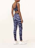 Palm Angels Leggings, Color: BLACK/ PURPLE (Image 1)