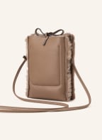 abro Smartphone-Tasche RAQUEL mit Echtfell, Farbe: TAUPE (Bild 1)