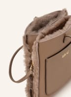 abro Smartphone-Tasche RAQUEL mit Echtfell, Farbe: TAUPE (Bild 1)