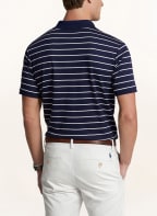 POLO RALPH LAUREN Jersey-Poloshirt Custom Slim Fit , Farbe: BLAU/ WEISS (Bild 1)