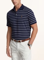 POLO RALPH LAUREN Jersey-Poloshirt Custom Slim Fit , Farbe: BLAU/ WEISS (Bild 1)