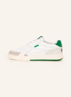 Palm Angels Sneakers PALM UNIVERSITY, Color: WHITE/ GREEN/ LIGHT GRAY (Image 1)