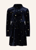 name it Samtkleid, Farbe: DUNKELBLAU/ GOLD (Bild 1)
