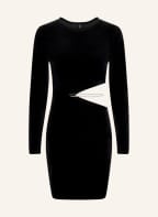 ONLY Samtkleid mit Schmucksteinen, Farbe: SCHWARZ (Bild 1)