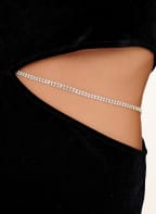 ONLY Samtkleid mit Schmucksteinen, Farbe: SCHWARZ (Bild 1)
