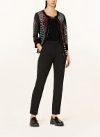 Joseph Ribkoff Set: Top und Jacke, Farbe: SCHWARZ/ GRÜN/ LILA (Bild 1)
