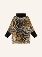 Joseph Ribkoff Blusenshirt aus Mesh im Materialmix, Farbe: SCHWARZ/ ECRU/ HELLBRAUN (Bild 1)
