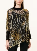 Joseph Ribkoff Blusenshirt aus Mesh im Materialmix, Farbe: SCHWARZ/ ECRU/ HELLBRAUN (Bild 1)