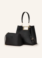 SEIDENFELT Handtasche BJERRE mit Pouch, Farbe: SCHWARZ (Bild 1)