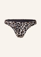 HUGO Brazilian bikini bottoms LEO, Color: LIGHT BROWN/ COGNAC/ BLACK (Image 1)
