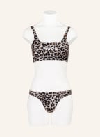 HUGO Brazilian bikini bottoms LEO, Color: LIGHT BROWN/ COGNAC/ BLACK (Image 1)