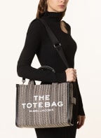 MARC JACOBS Shopper THE MEDIUM TOTE, Farbe: CREME/ DUNKELGRAU (Bild 1)