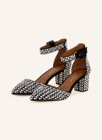 KURT GEIGER Slingpumps BURLINGTON mit Schmucksteinen, Farbe: SCHWARZ/ WEISS (Bild 1)