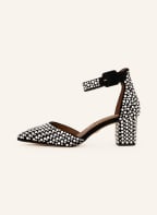 KURT GEIGER Slingpumps BURLINGTON mit Schmucksteinen, Farbe: SCHWARZ/ WEISS (Bild 1)