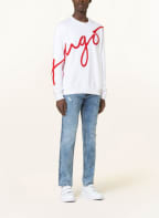 HUGO Sweatshirt DIRAFFE, Farbe: WEISS/ ROT (Bild 1)