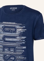 GUESS T-Shirt mit Pailletten und Schmucksteinen, Farbe: DUNKELBLAU (Bild 1)
