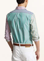 POLO RALPH LAUREN Hemd Custom Fit, Farbe: HELLGRÜN/ ROSA/ HELLBLAU (Bild 1)