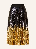 Delicatelove Skirt EDDA with sequins, Color: BLACK/ GOLD (Image 1)