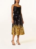 Delicatelove Skirt EDDA with sequins, Color: BLACK/ GOLD (Image 1)