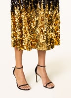 Delicatelove Skirt EDDA with sequins, Color: BLACK/ GOLD (Image 1)
