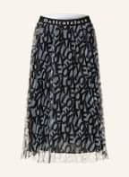 Delicatelove Pleated skirt EMILY , Color: BLACK/ LIGHT BLUE (Image 1)