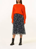 Delicatelove Pleated skirt EMILY , Color: BLACK/ LIGHT BLUE (Image 1)