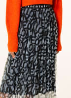 Delicatelove Pleated skirt EMILY , Color: BLACK/ LIGHT BLUE (Image 1)