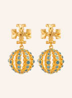 TORY BURCH Ohrhänger SMALL DROP, Farbe: GOLD/ HELLBLAU (Bild 1)