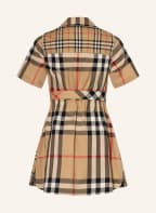 BURBERRY Hemdblusenkleid, Farbe: CAMEL/ SCHWARZ/ ROT (Bild 1)