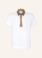 BURBERRY Piqué-Poloshirt, Farbe: WEISS (Bild 1)