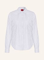 HUGO Hemdbluse THE ESSENTIAL SHIRT, Farbe: WEISS/ DUNKELGRAU (Bild 1)